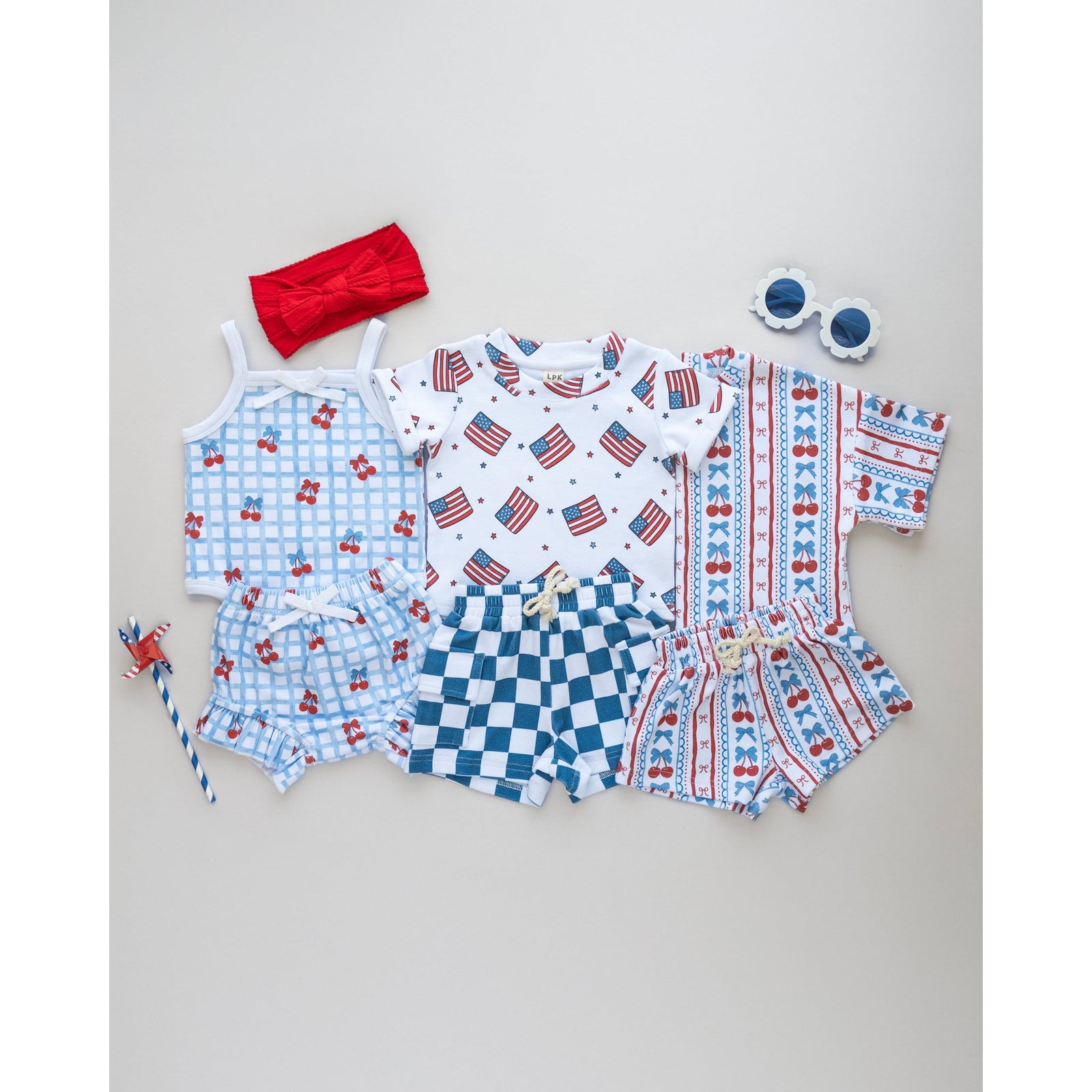 Cargo Shorts Set | Patriotic Vibes