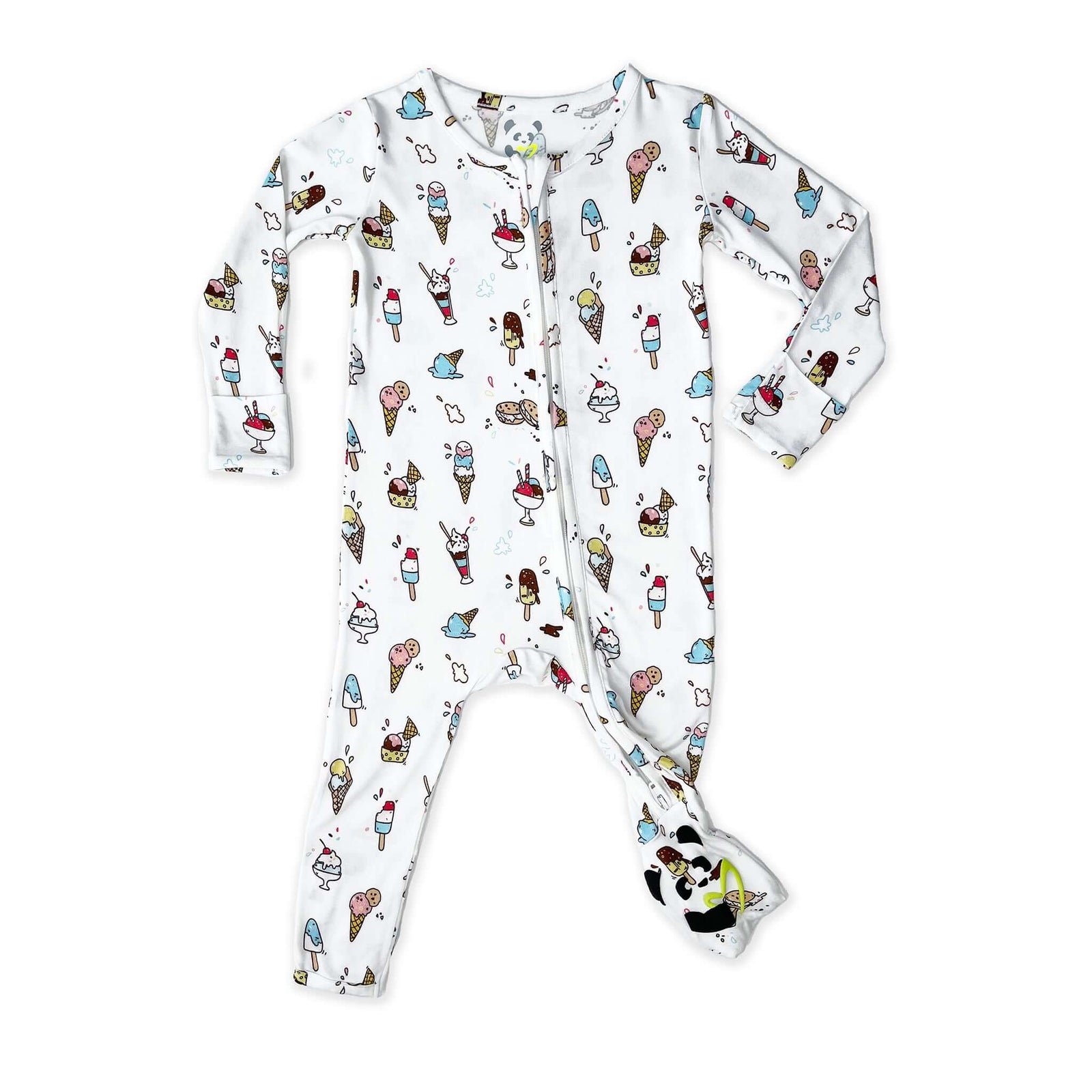 Ice Cream Bamboo Convertible Footie