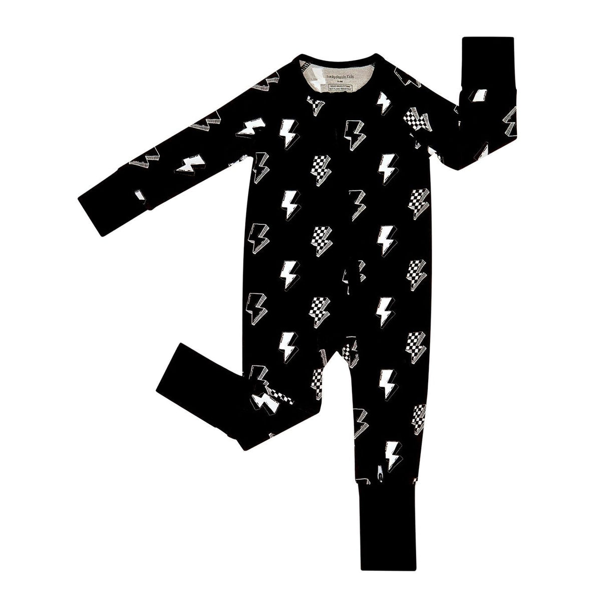 Bamboo Zip Romper | Ink Bolts