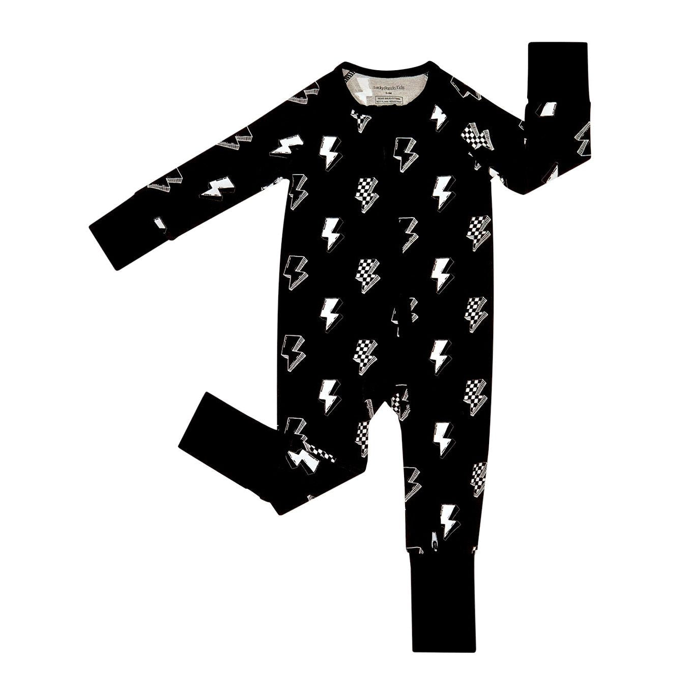 Bamboo Zip Romper | Ink Bolts