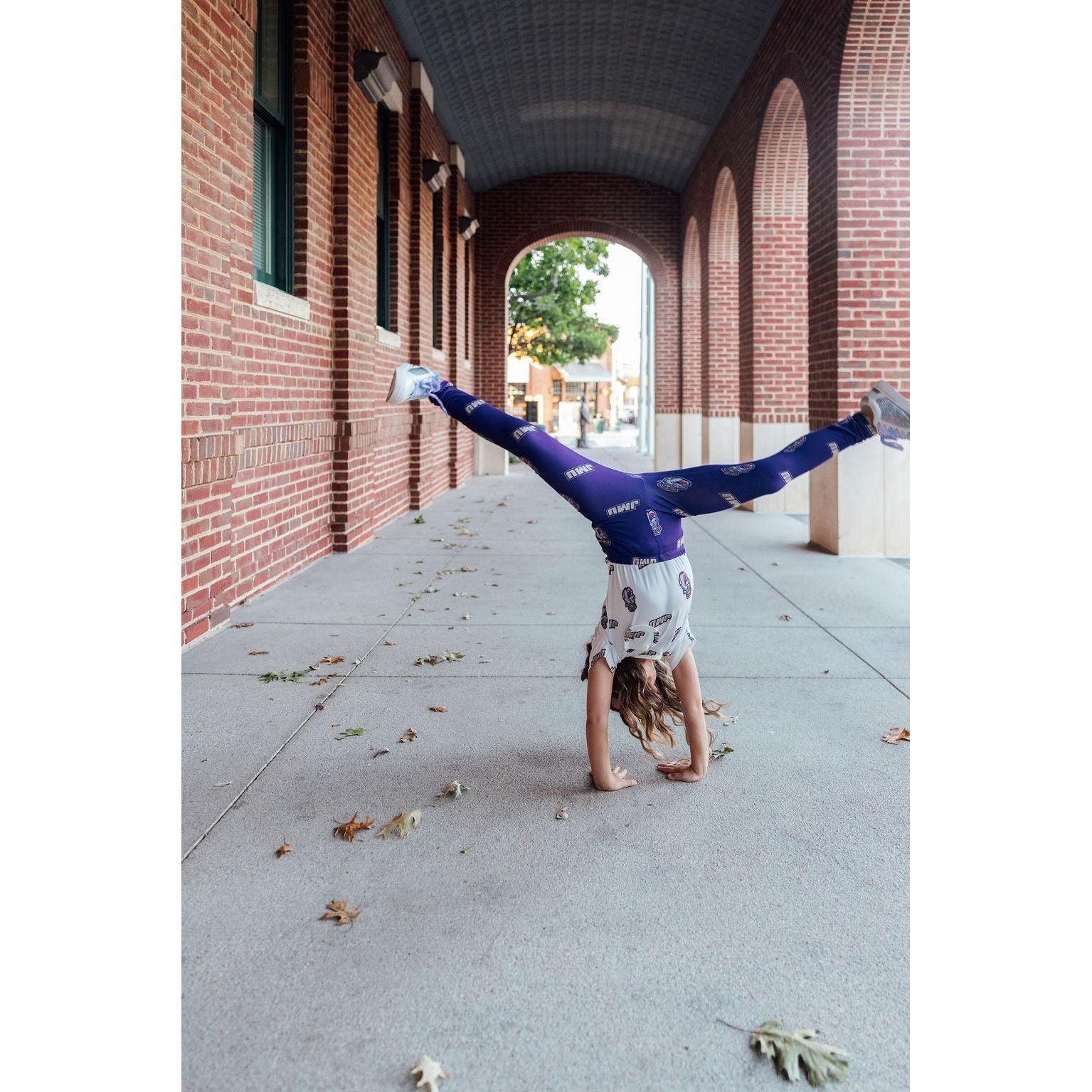 JMU Purple Duke Dog Leggings