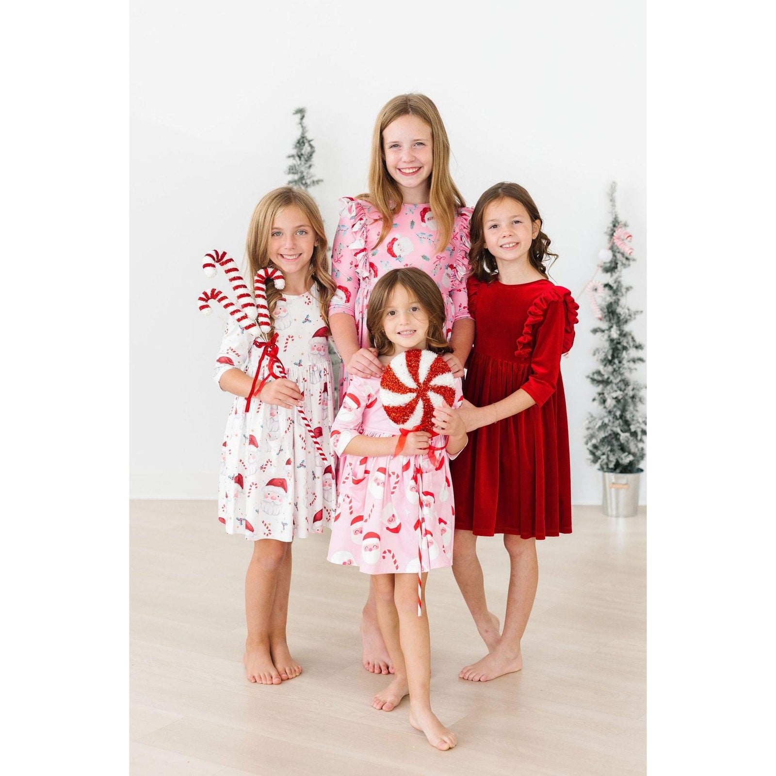 Mistletoe Magic 3/4 Sleeve Pocket Twirl Dress