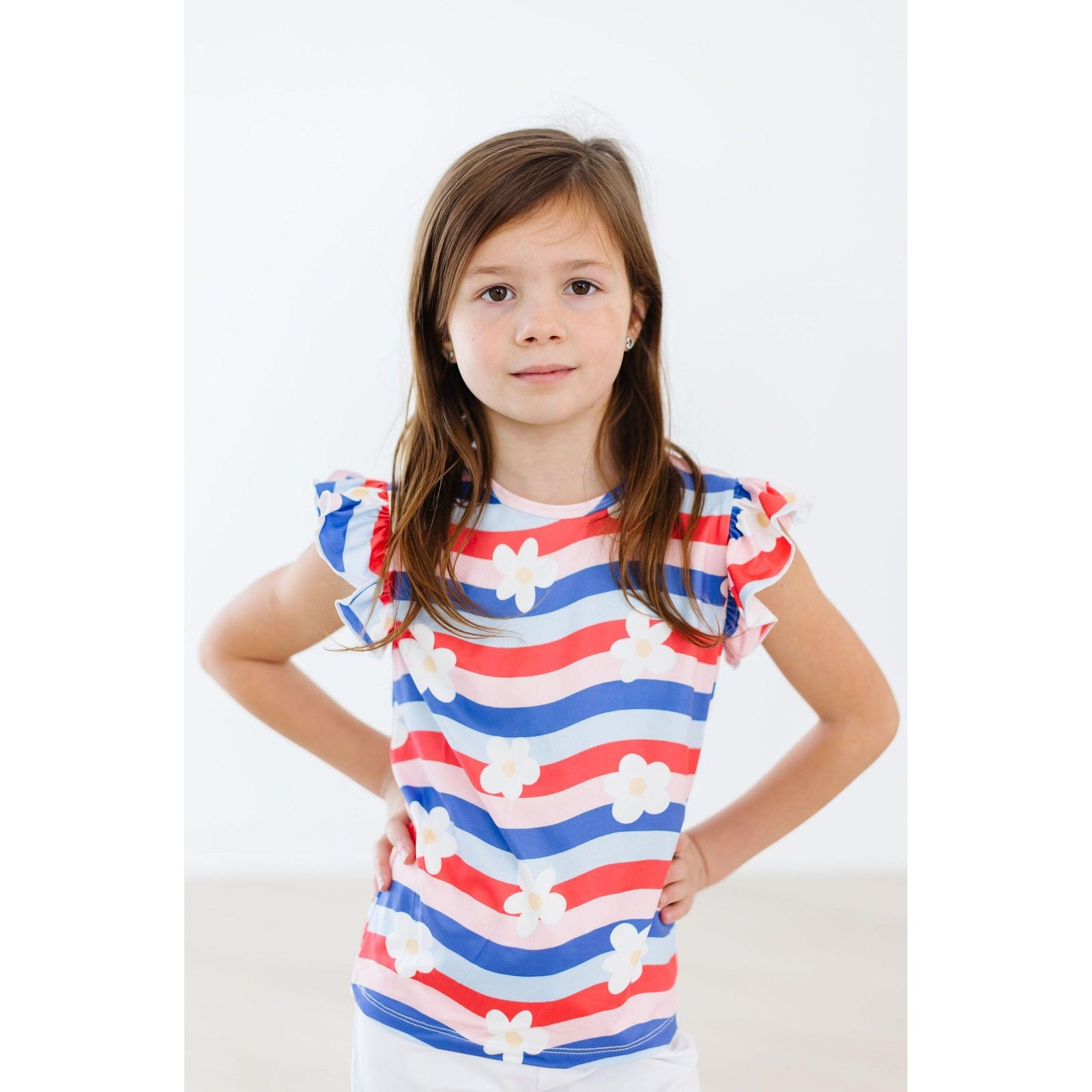 July Vibes S/S Ruffle Tee