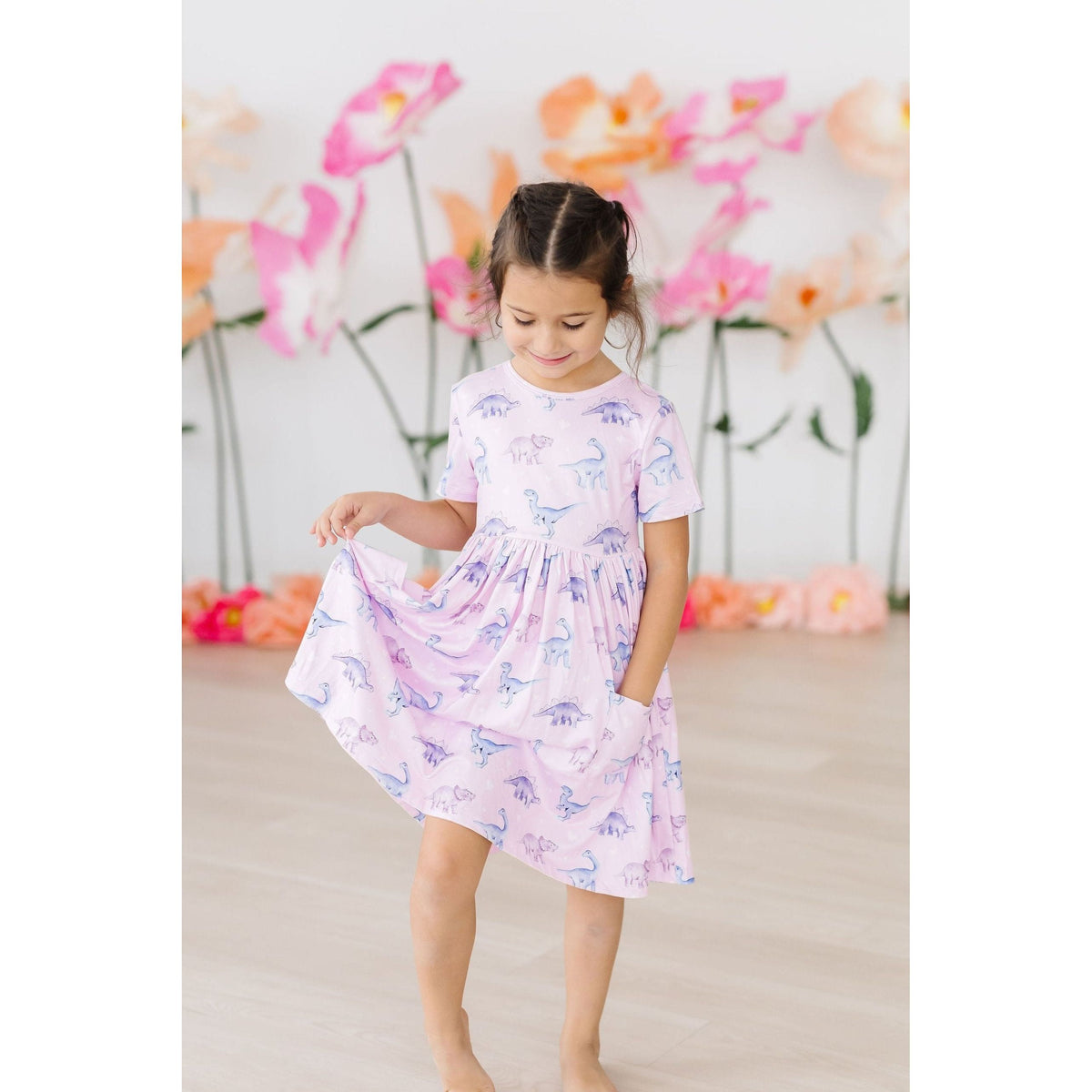 Jurassic Joy S/S Pocket Twirl Dress