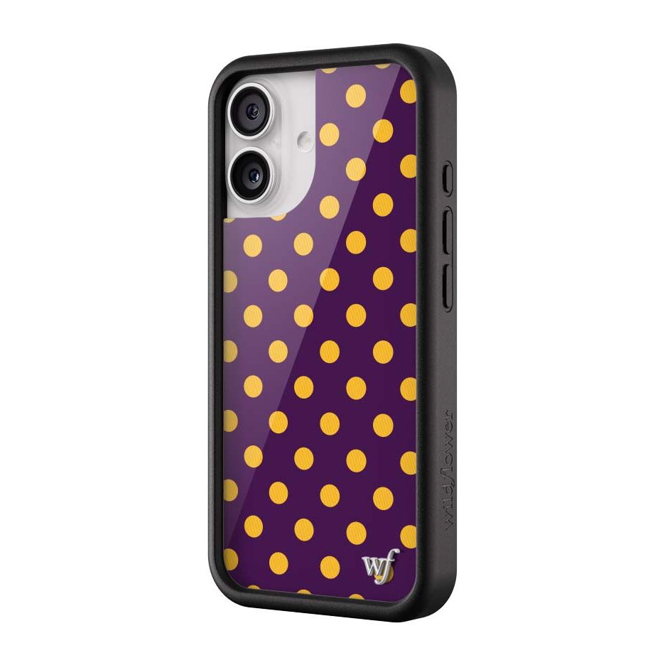 Polka Dot | Purple and Yellow iPhone Case