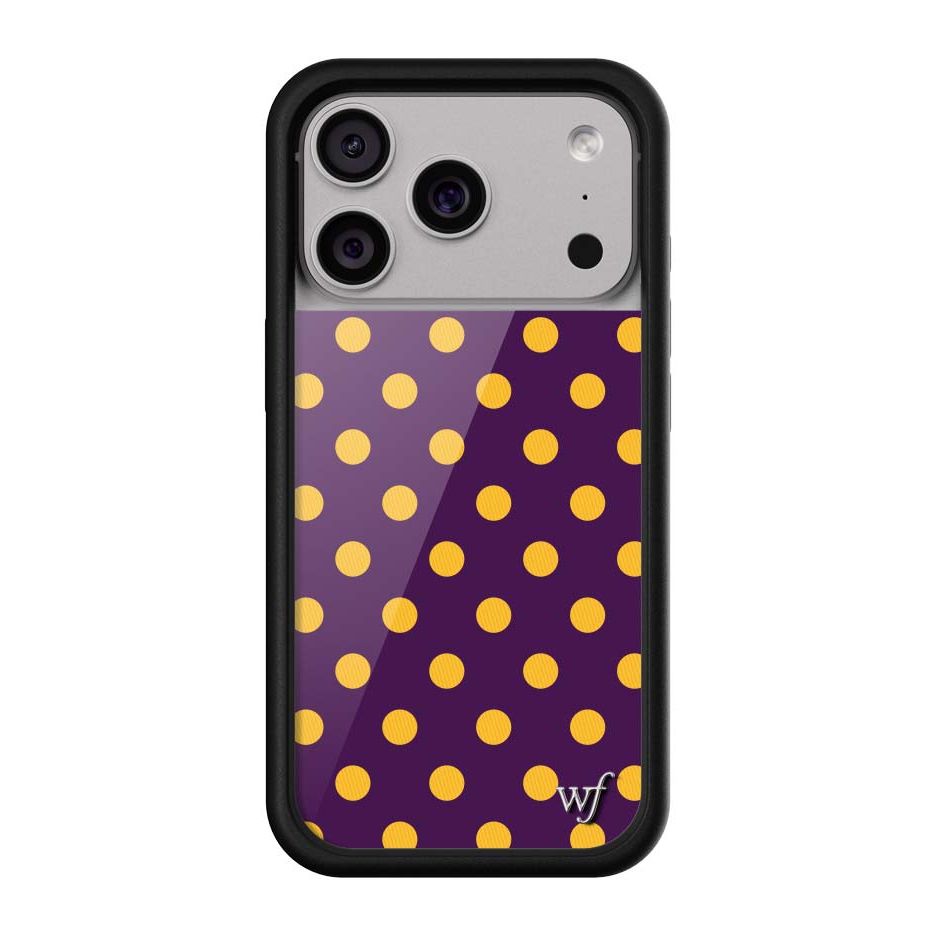 Polka Dot | Purple and Yellow iPhone Case