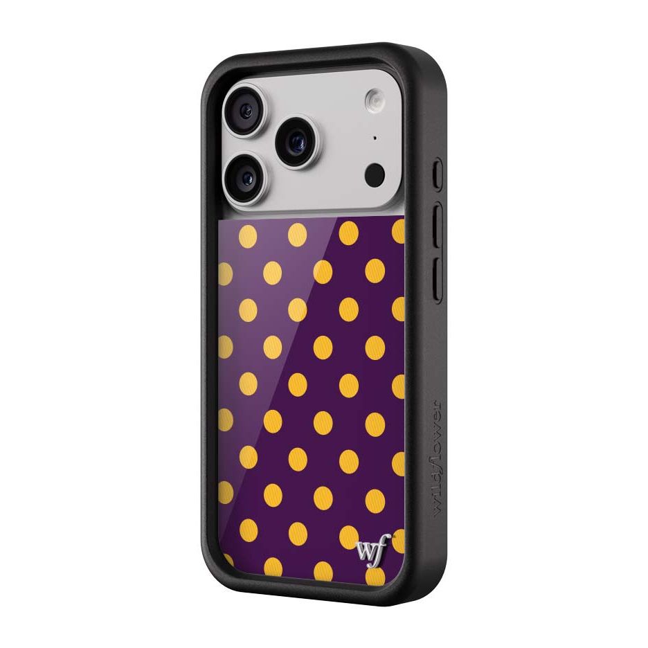 Polka Dot | Purple and Yellow iPhone Case