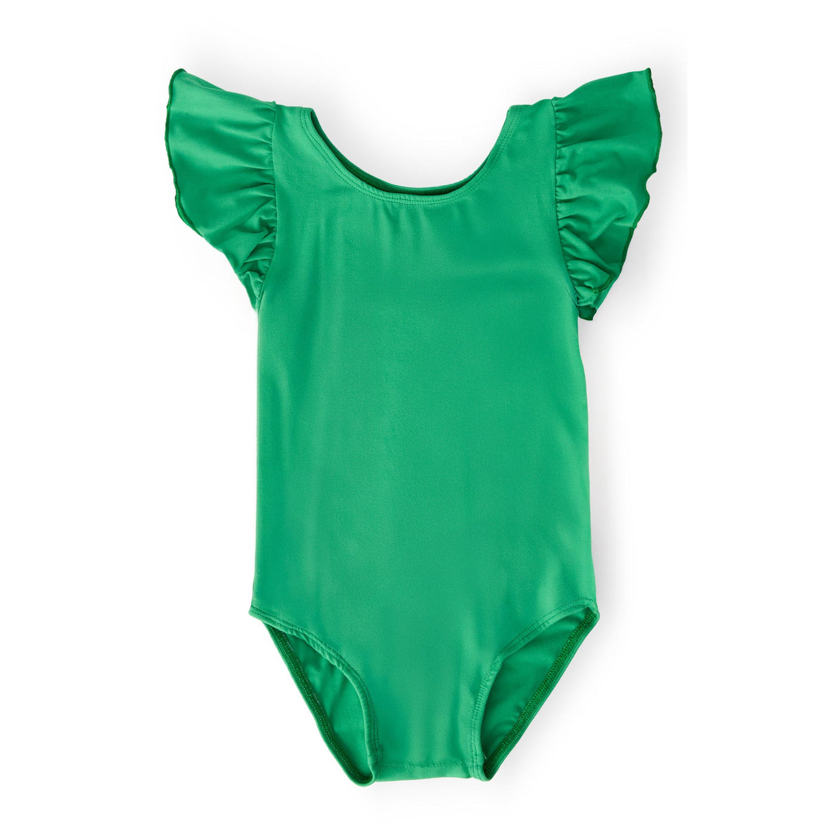 Kelly Green S/S Flutter Sleeve Leotard