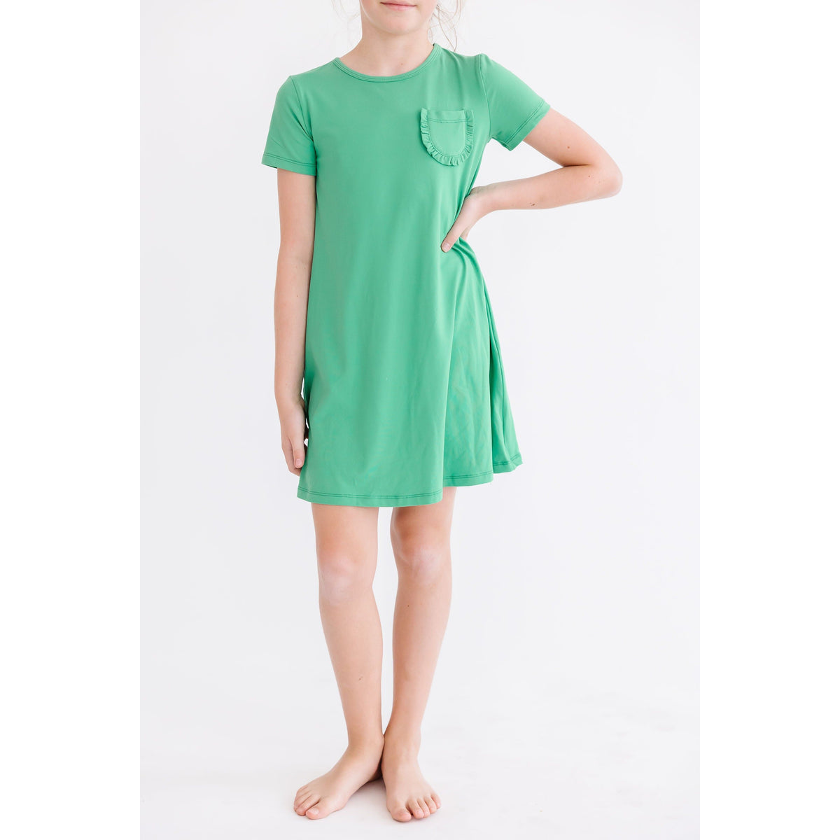 Kelly Green T-Shirt Dress