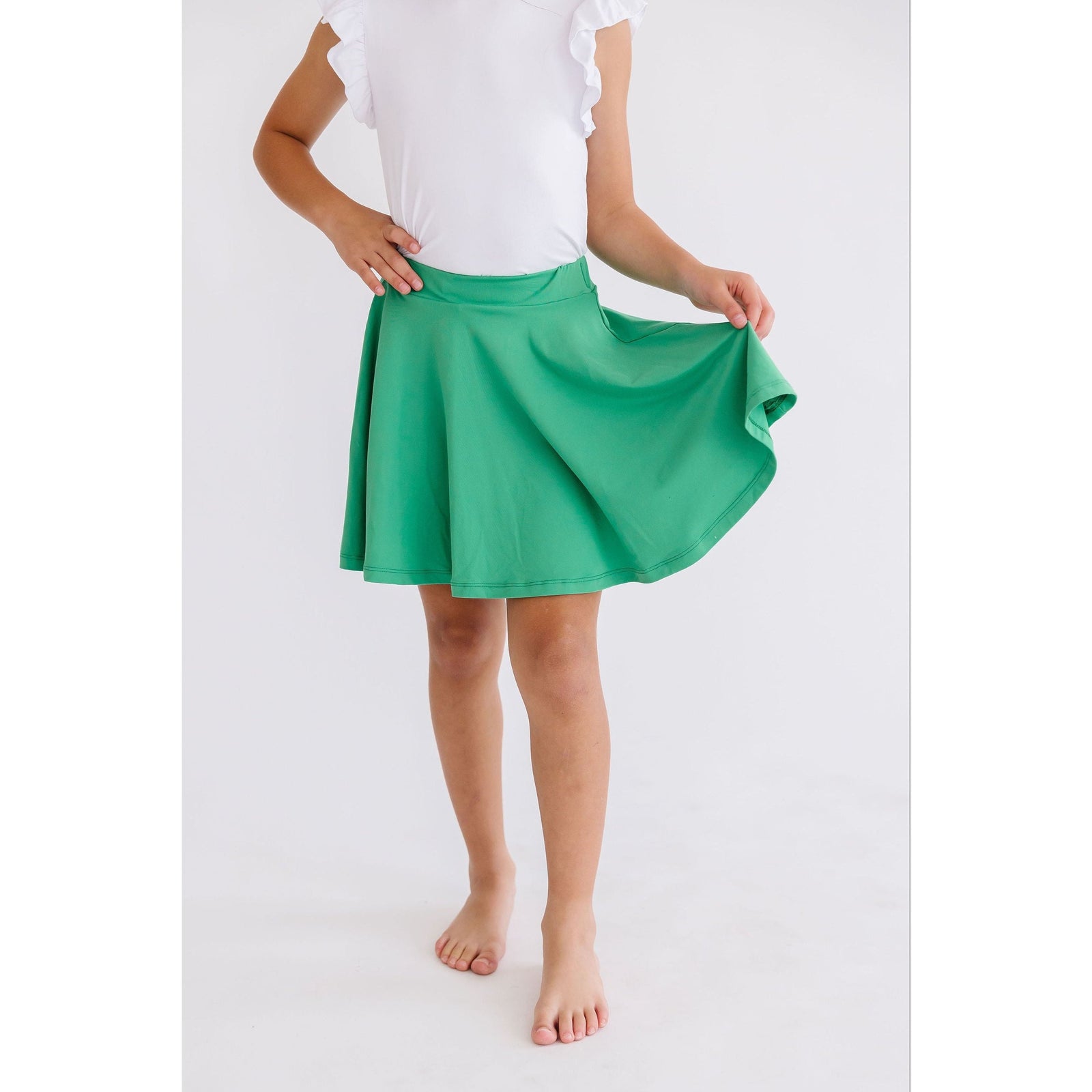 Kelly Green Twirl Skort