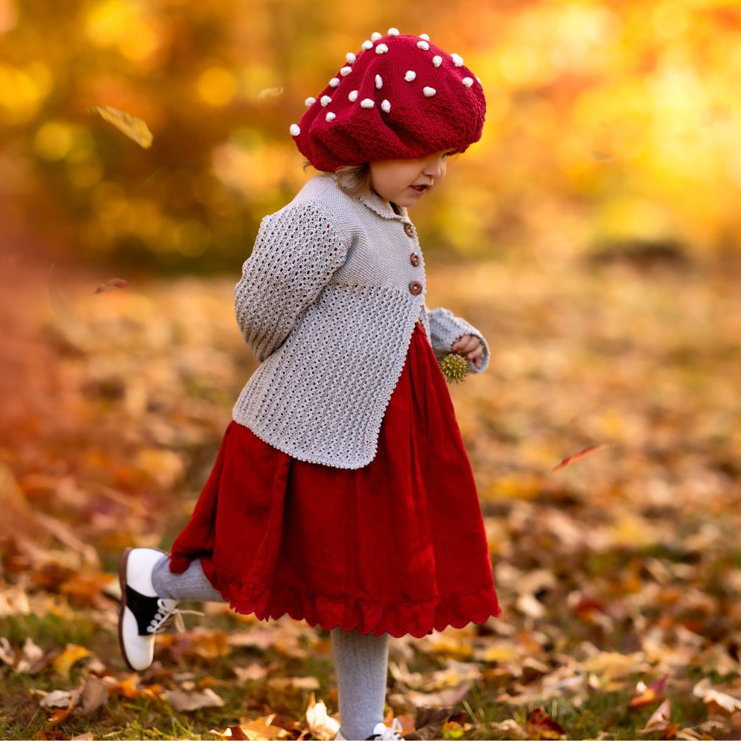Popcorn Knit French Beret