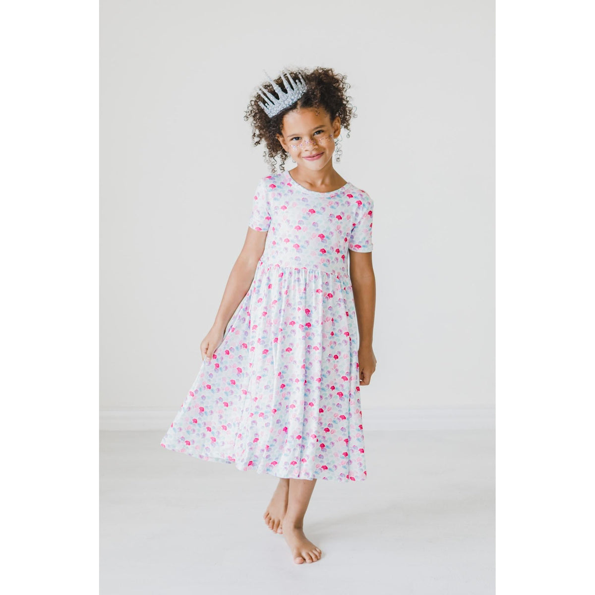 Mermaid Scales S/S Pocket Twirl Dress