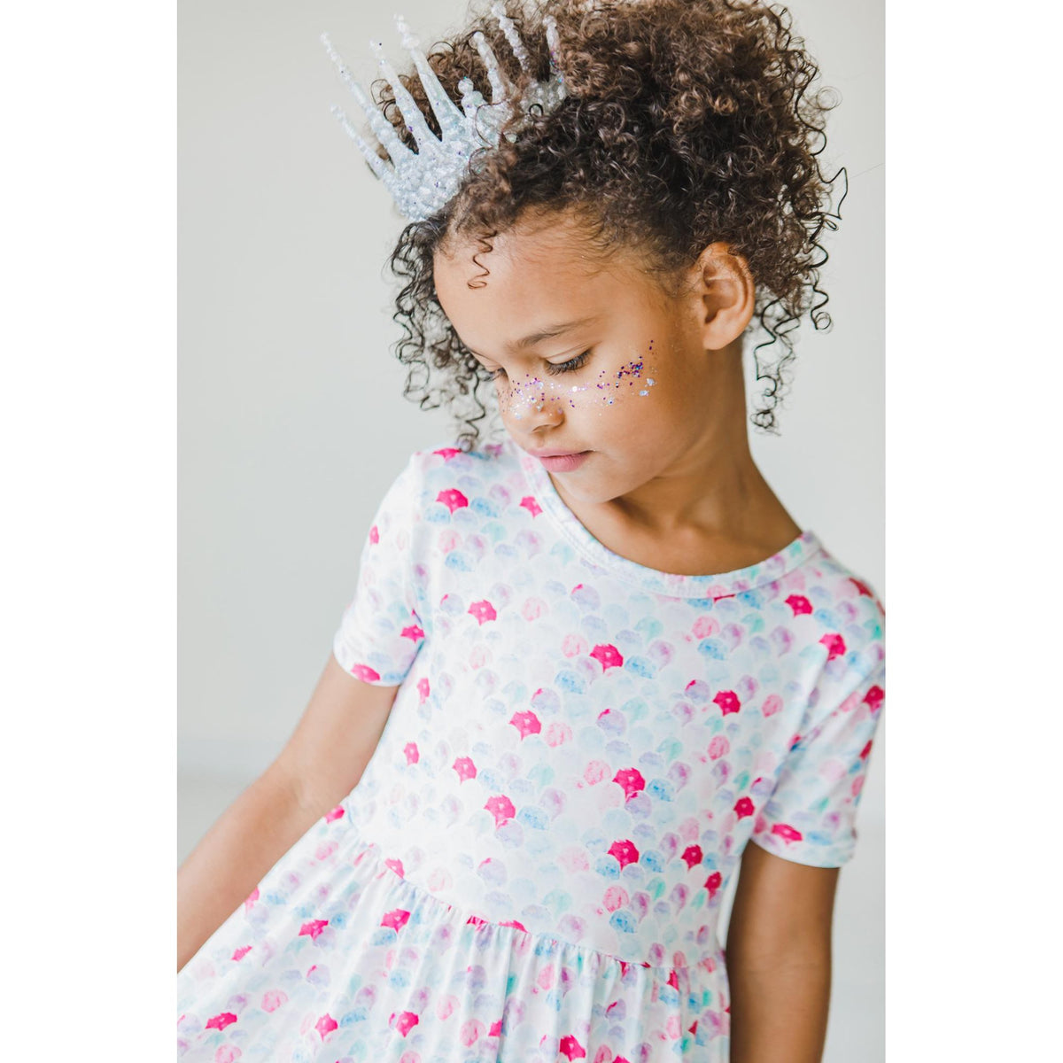 Mermaid Scales S/S Pocket Twirl Dress