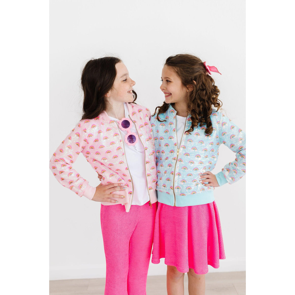 Mint Rainbow Sequin Jacket