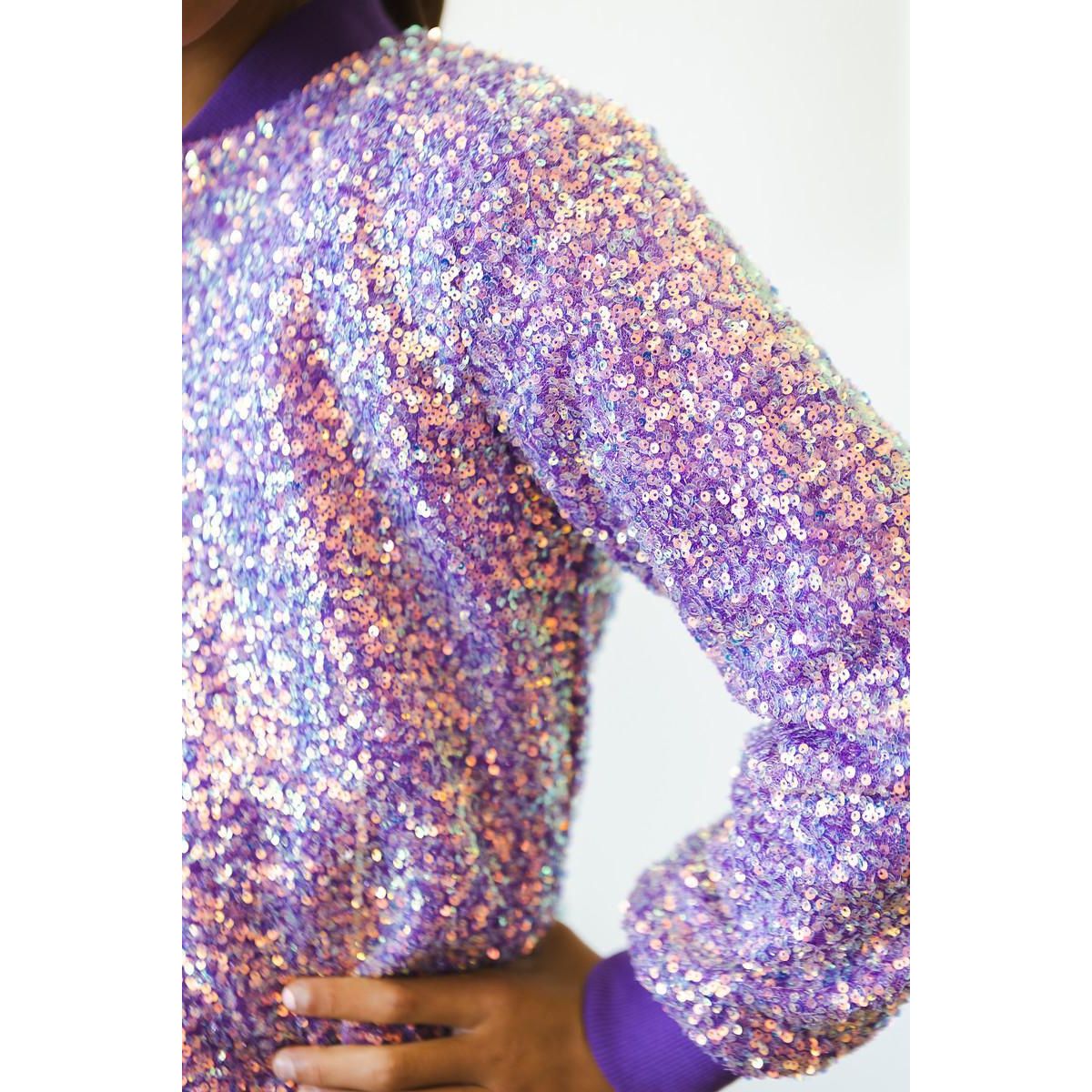 Purple Sequin Jacket