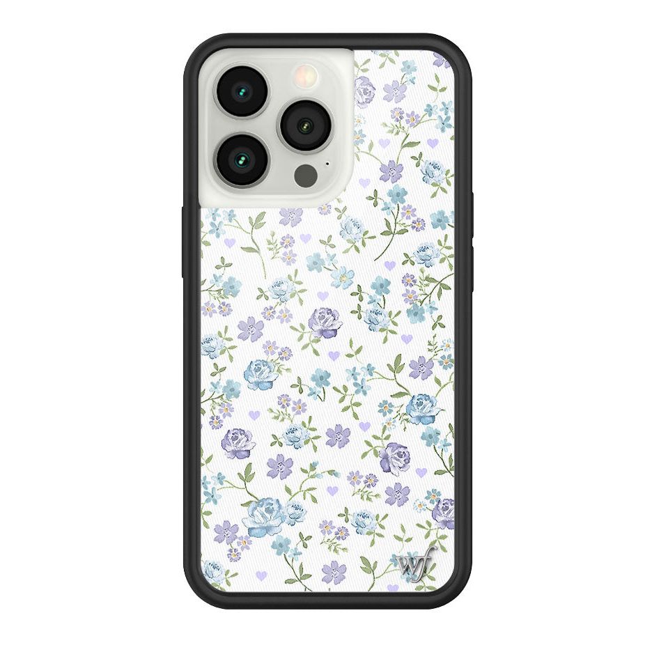 Lilac and Blue Floral iPhone Case