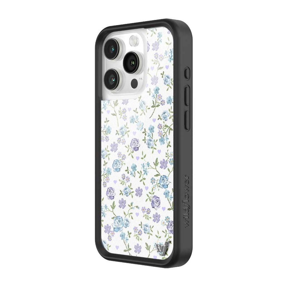 Lilac and Blue Floral iPhone Case
