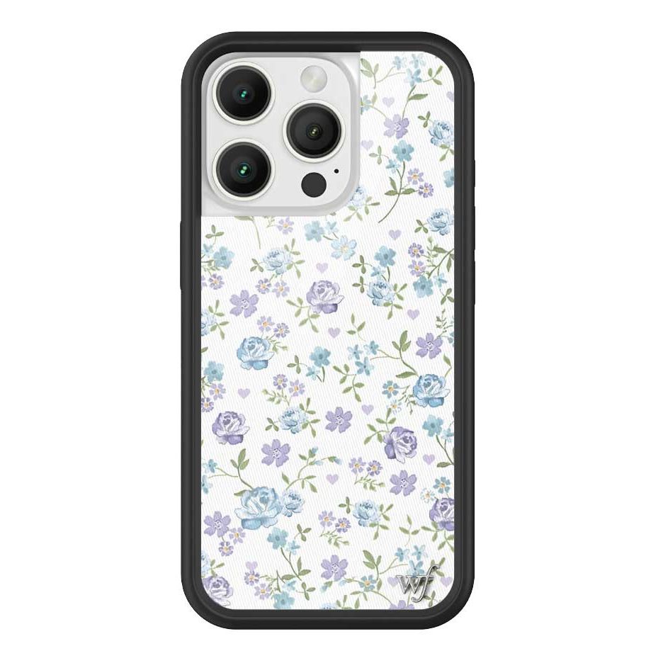 Lilac and Blue Floral iPhone Case