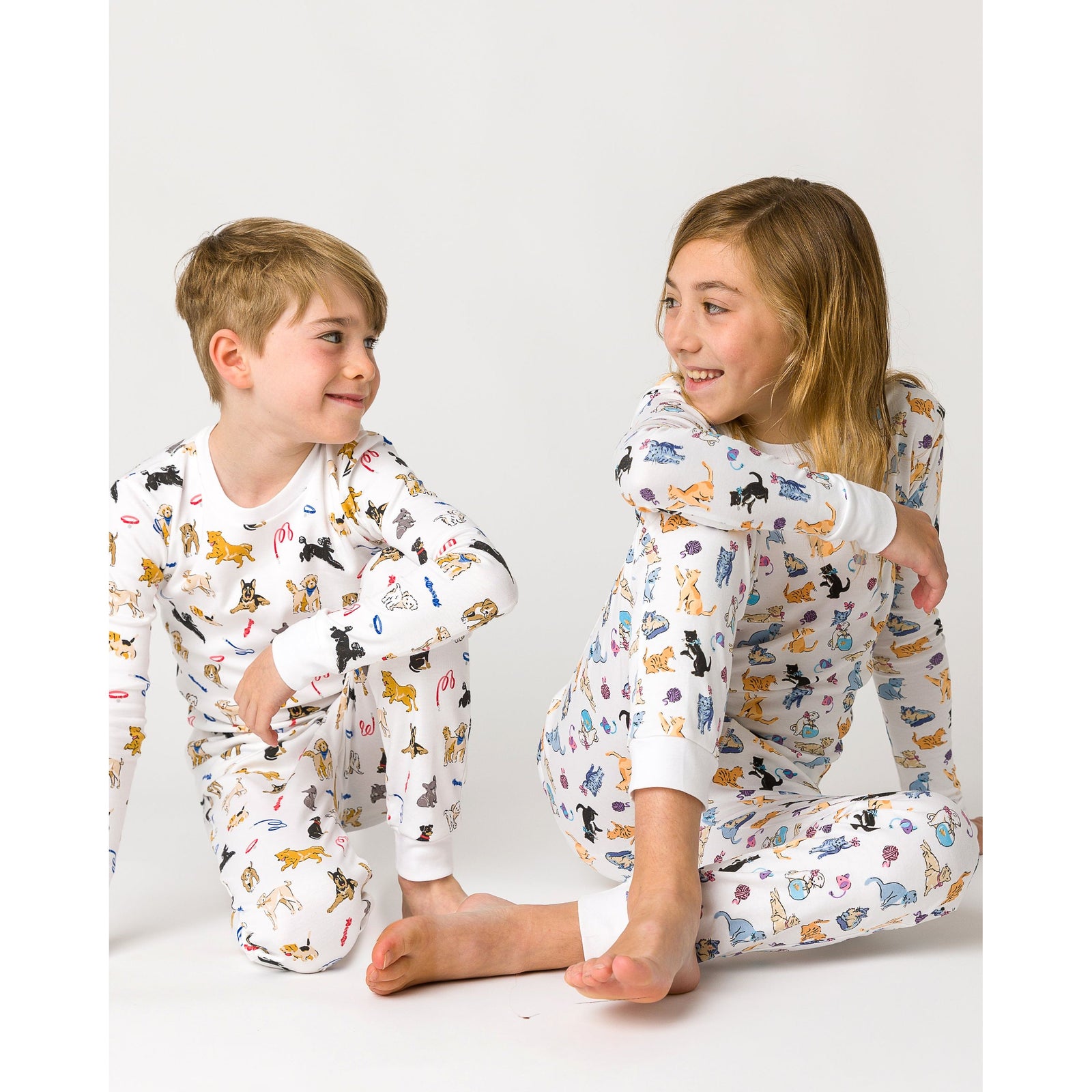The Organic Long Sleeve Pajama Set [Cat Nap]