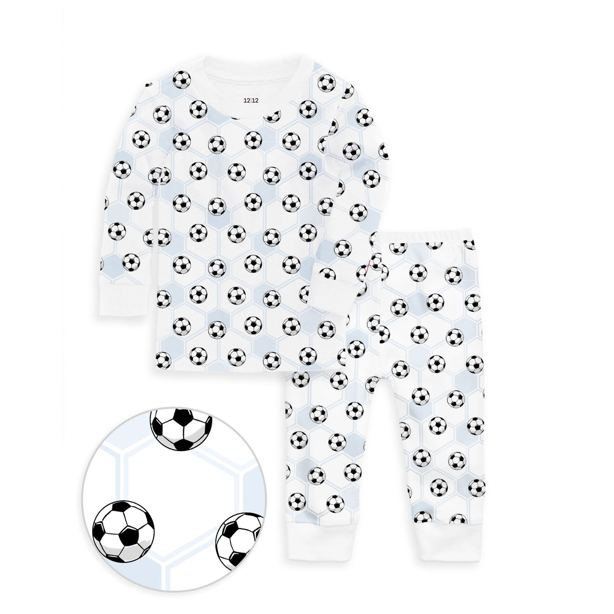 The Organic Long Sleeve Pajama Set [Soccer]