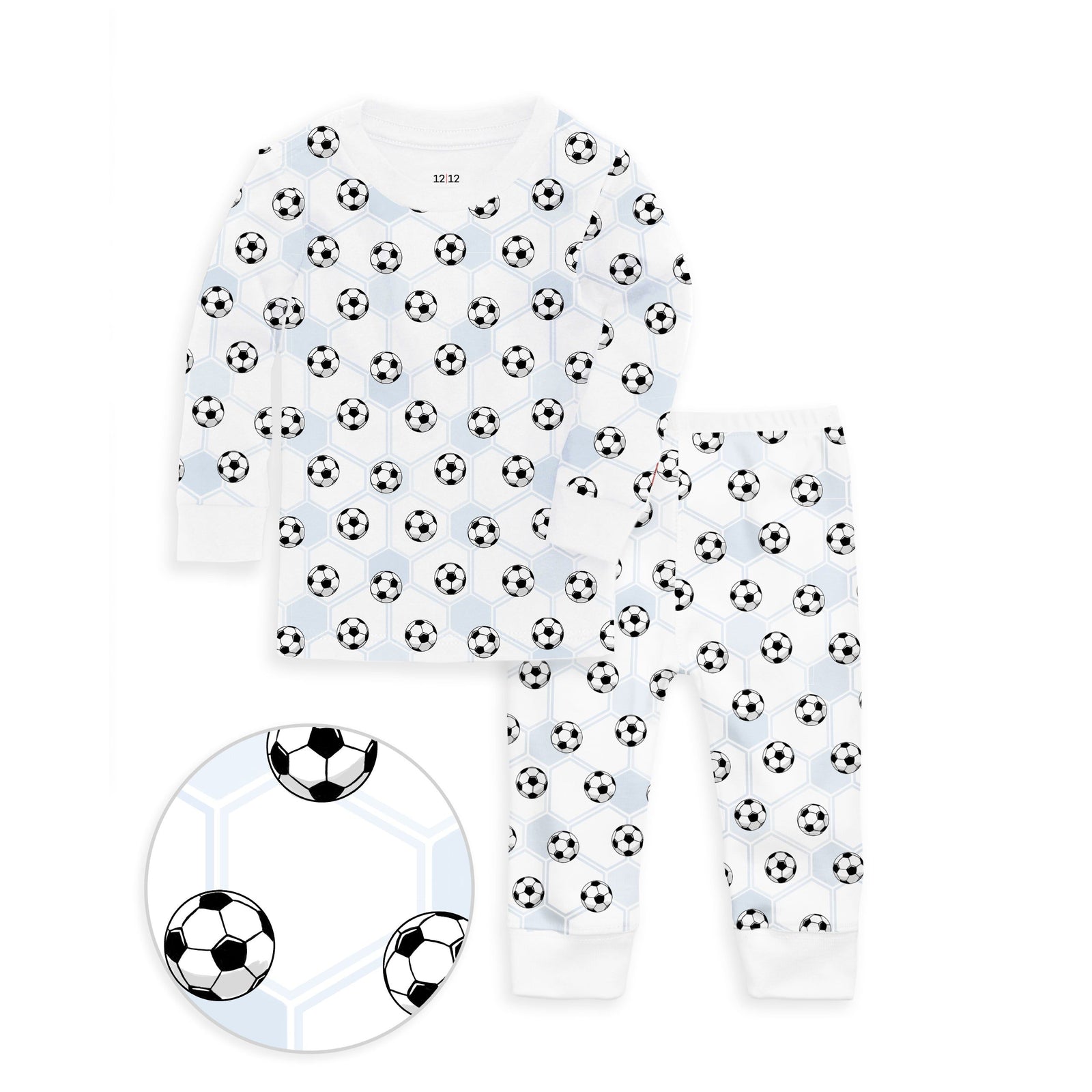 The Organic Long Sleeve Pajama Set [Soccer]