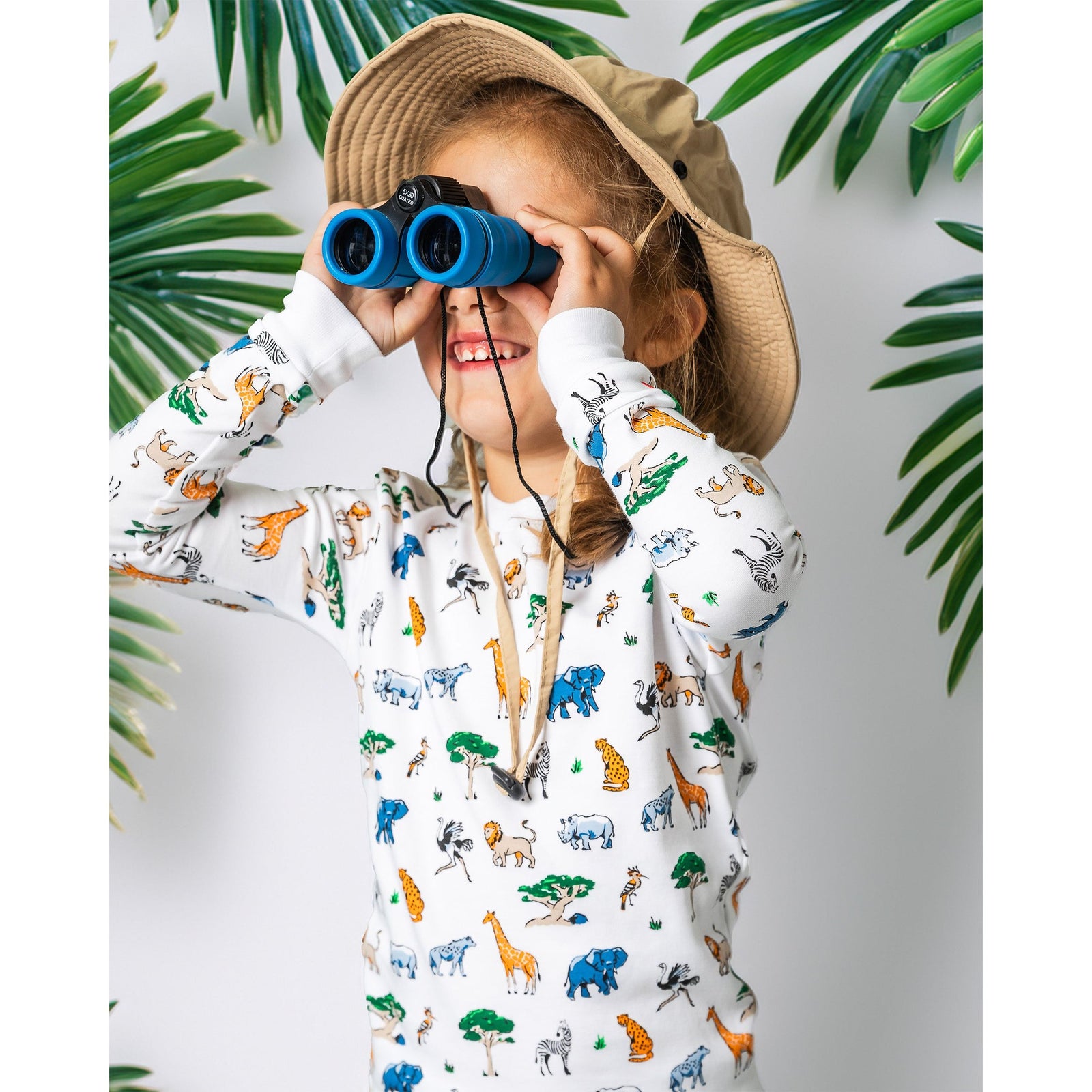 The Organic Long Sleeve Pajama Set [Wild Safari]