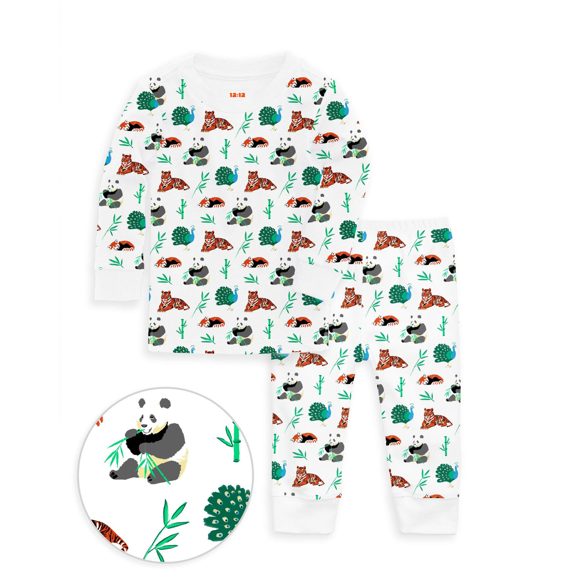 The Organic Long Sleeve Pajama Set [Zen Zoo]