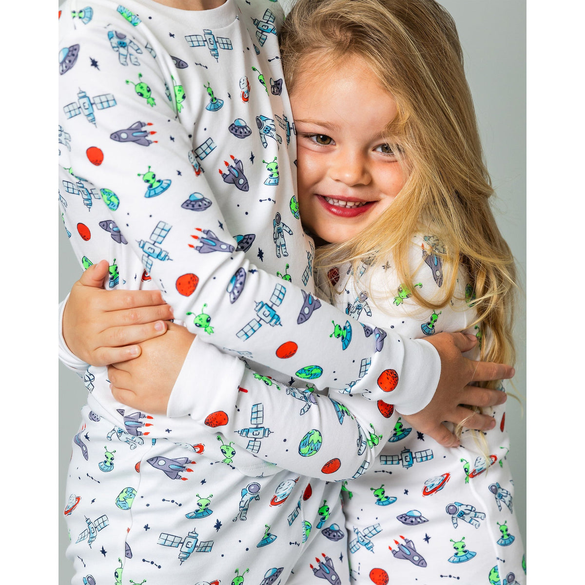The Organic Long Sleeve Pajama Set [Aliens and Astronauts]
