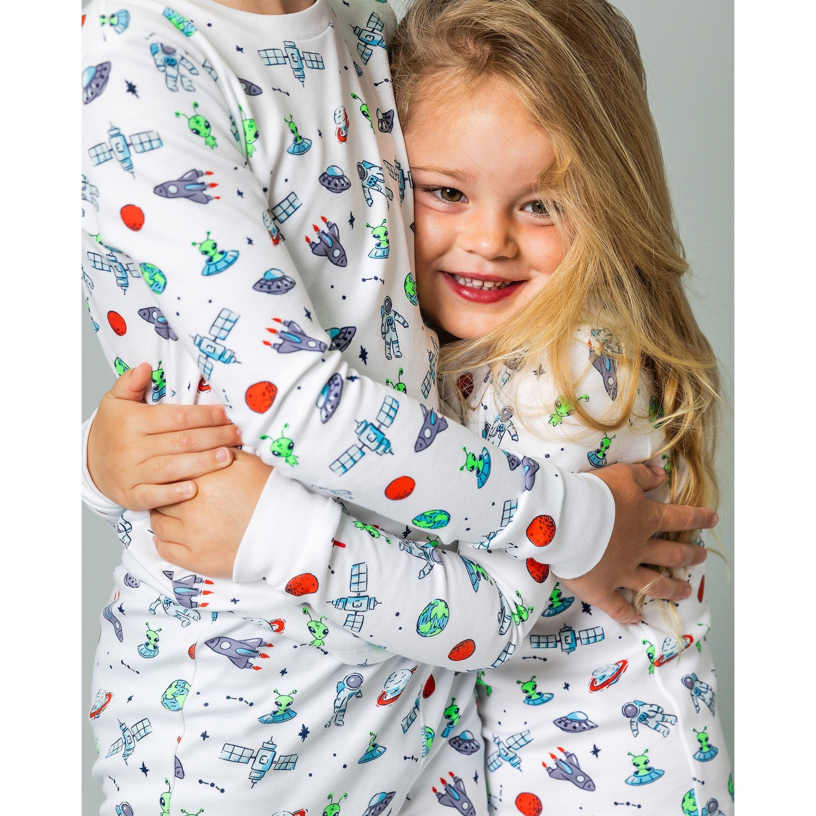 The Organic Long Sleeve Pajama Set [Aliens and Astronauts]