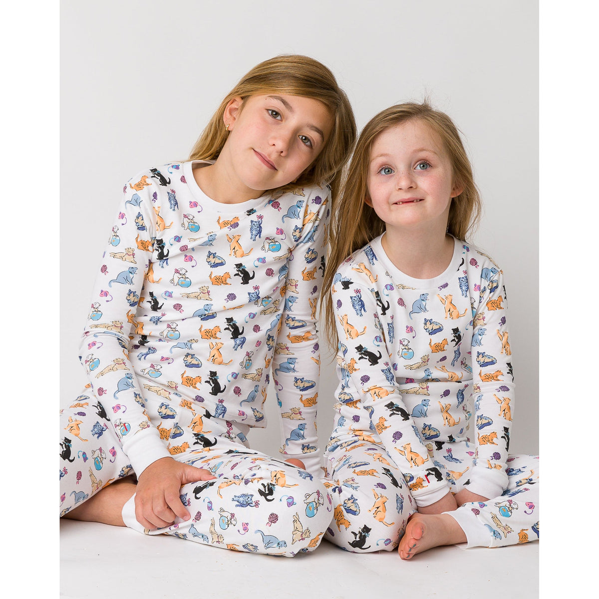 The Organic Long Sleeve Pajama Set [Cat Nap]