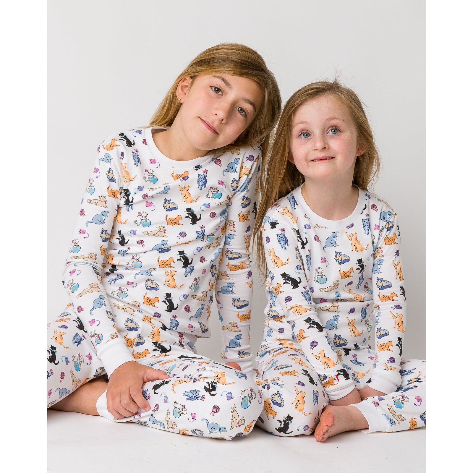 The Organic Long Sleeve Pajama Set [Cat Nap]