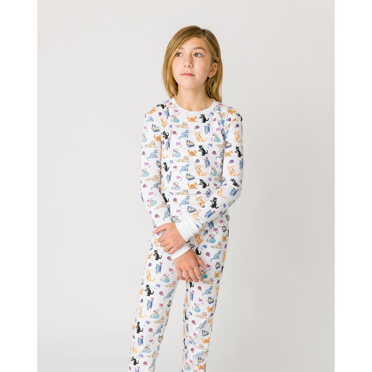 The Organic Long Sleeve Pajama Set [Cat Nap]