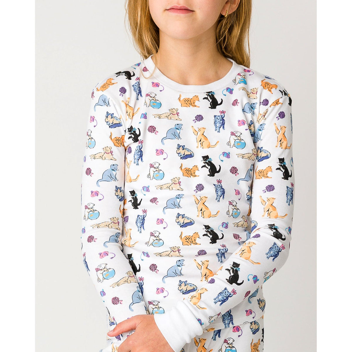 The Organic Long Sleeve Pajama Set [Cat Nap]