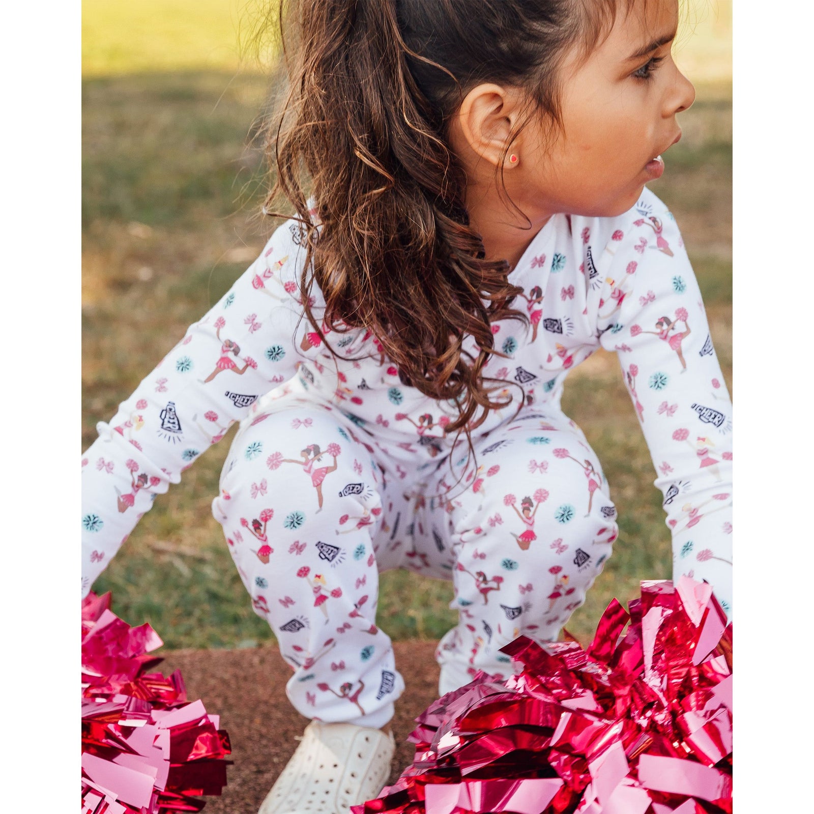 The Organic Long Sleeve Pajama Set [Cheer]