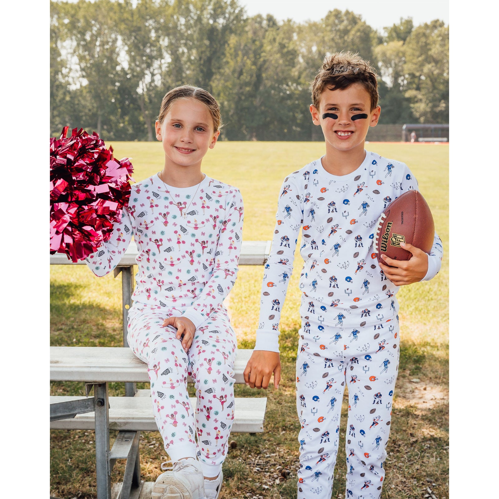 The Organic Long Sleeve Pajama Set [Cheer]