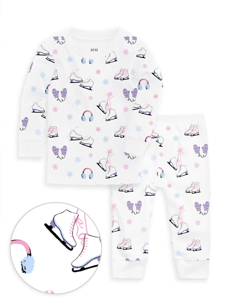 The Organic Long Sleeve Pajama Set [Figure Skating]