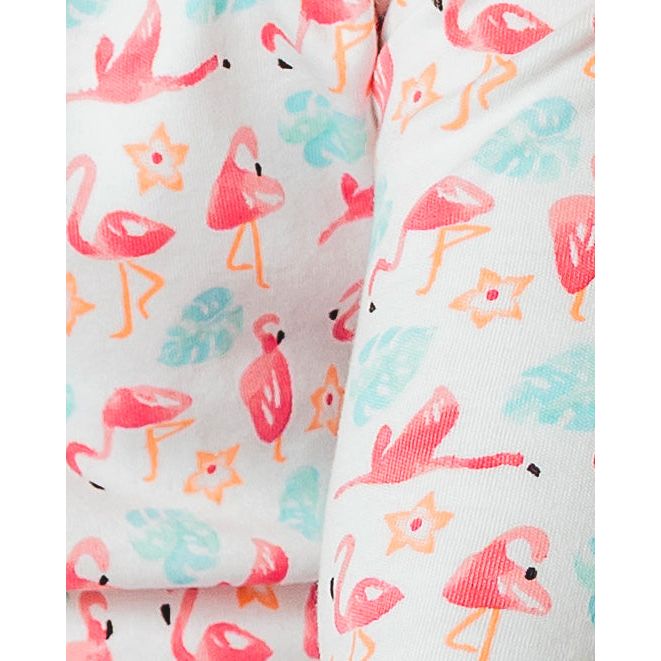 The Organic Long Sleeve Pajama Set [Flamingos]