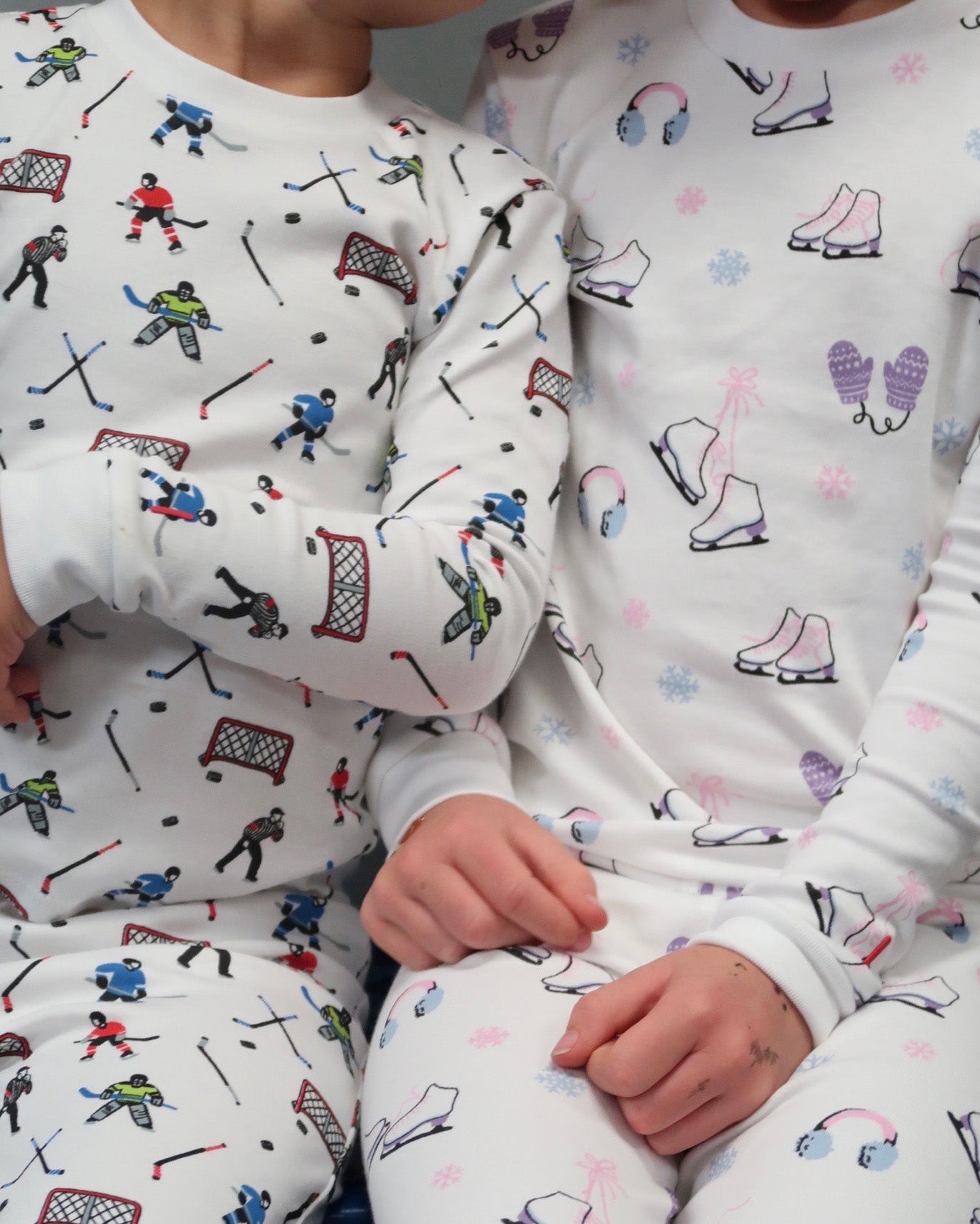 The Organic Long Sleeve Pajama Set [Figure Skating]