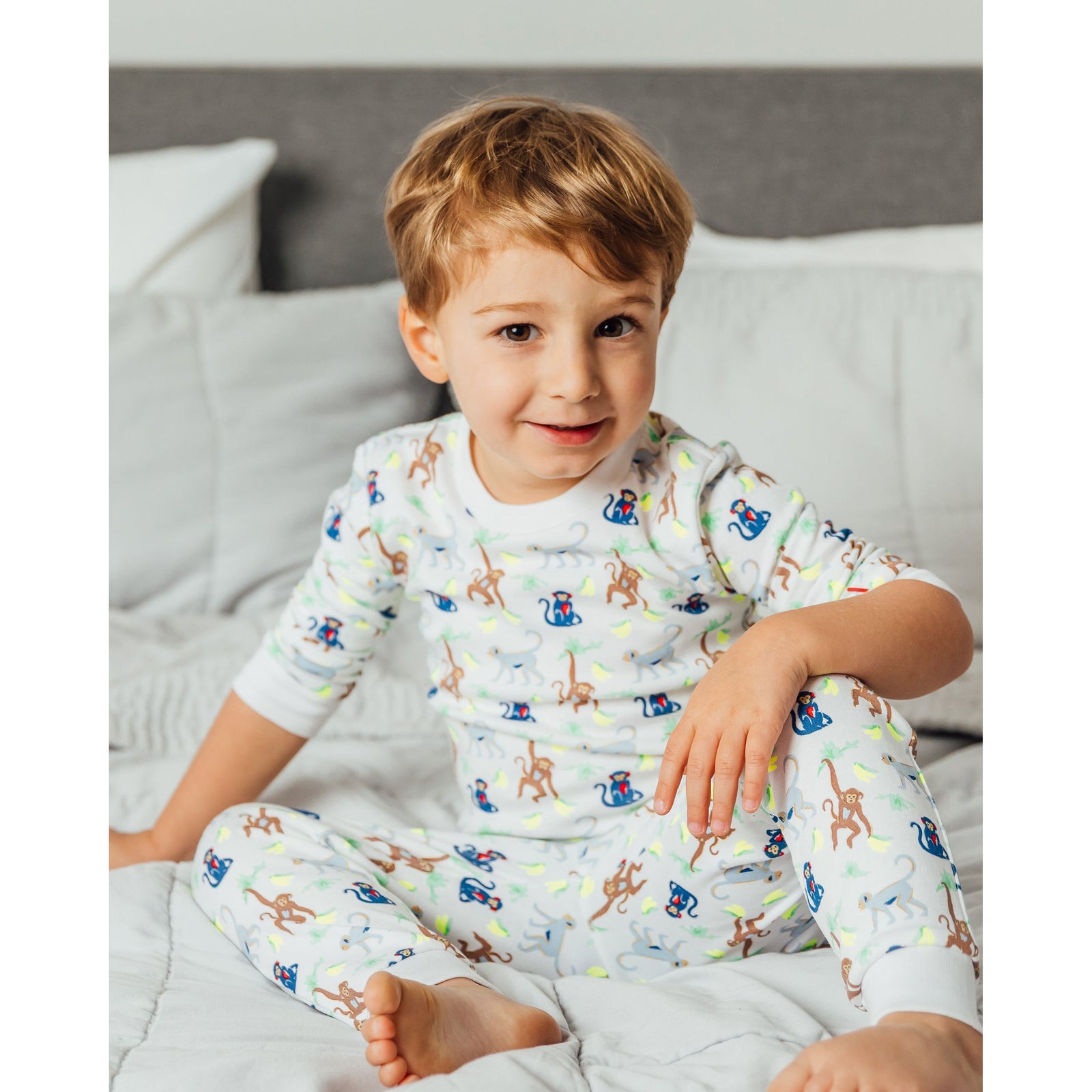 The Organic Long Sleeve Pajama Set [Monkeying Around]