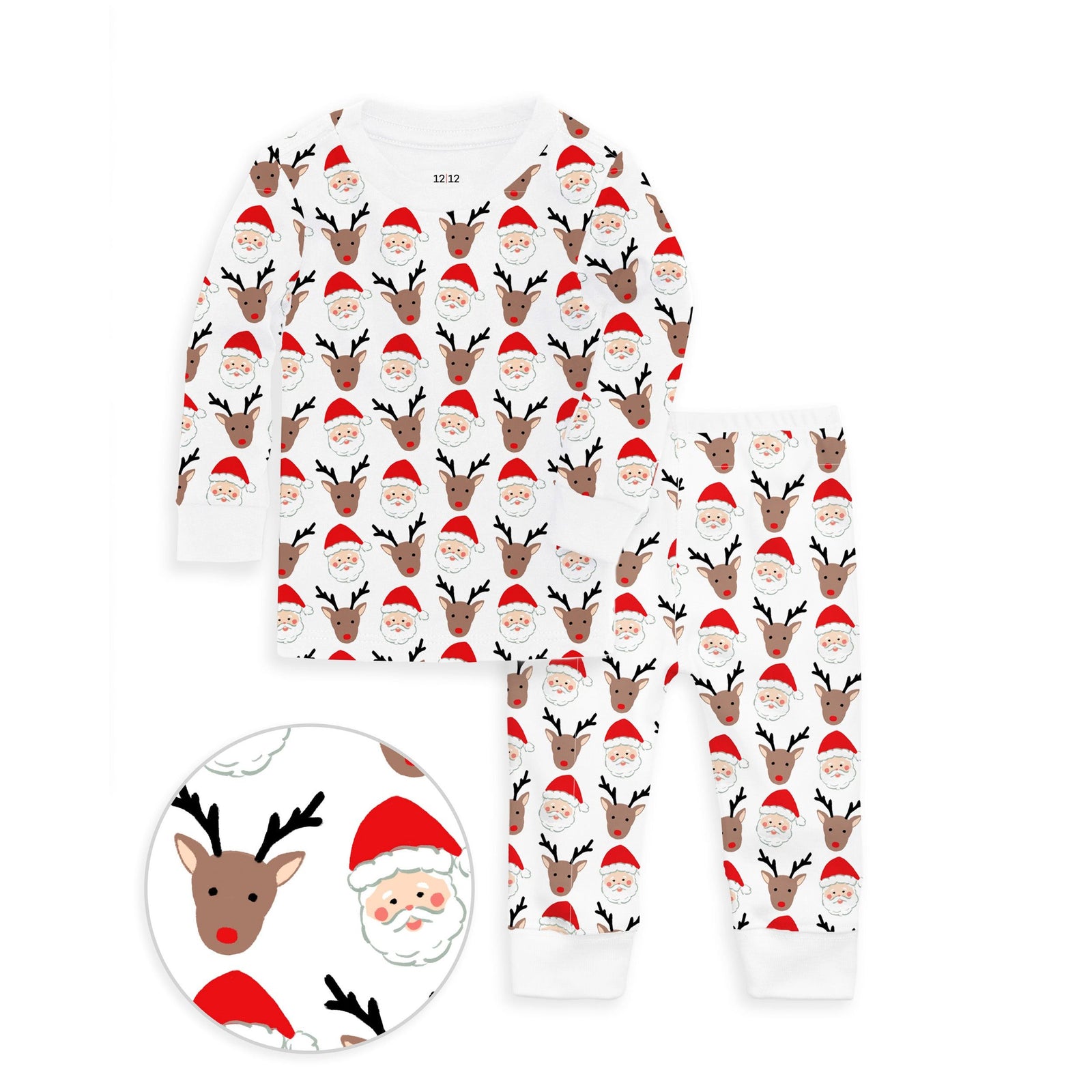 The Organic Long Sleeve Pajama Set [Santas Squad]