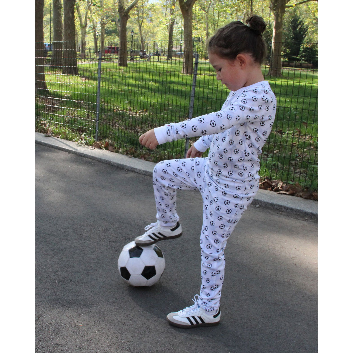 The Organic Long Sleeve Pajama Set [Soccer]