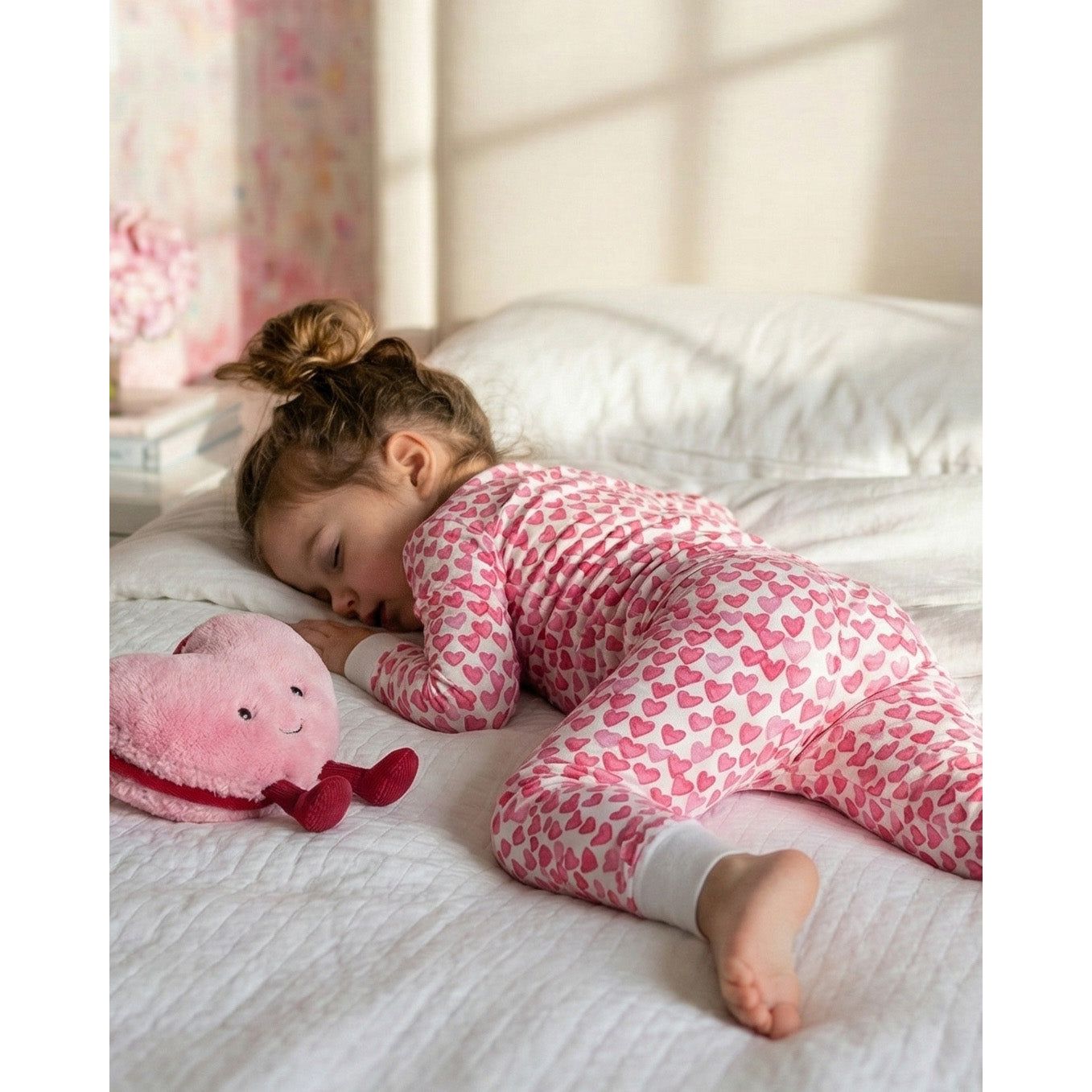 The Organic Long Sleeve Pajama Set [Sweethearts]