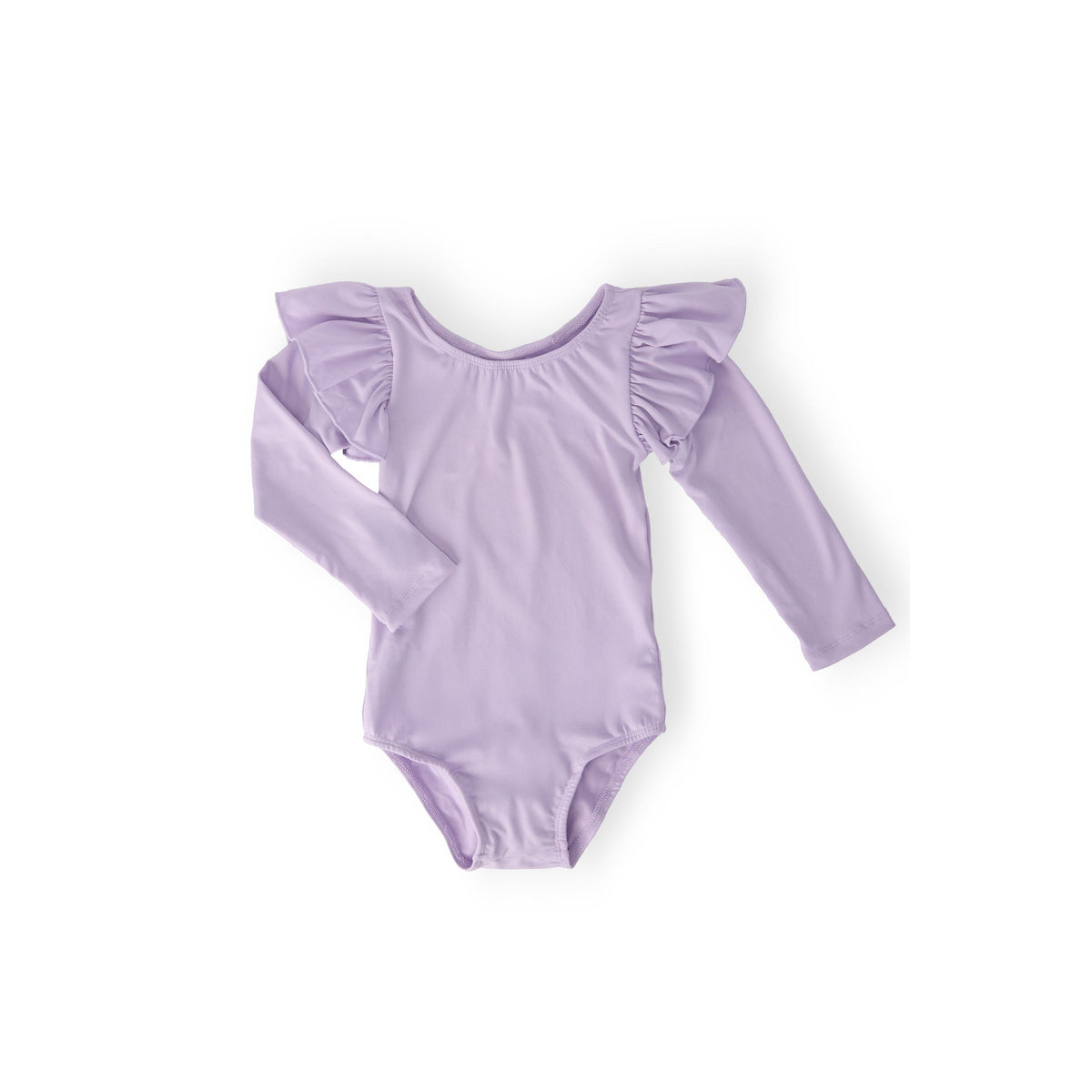 Lavender L/S Flutter Sleeve Leotard