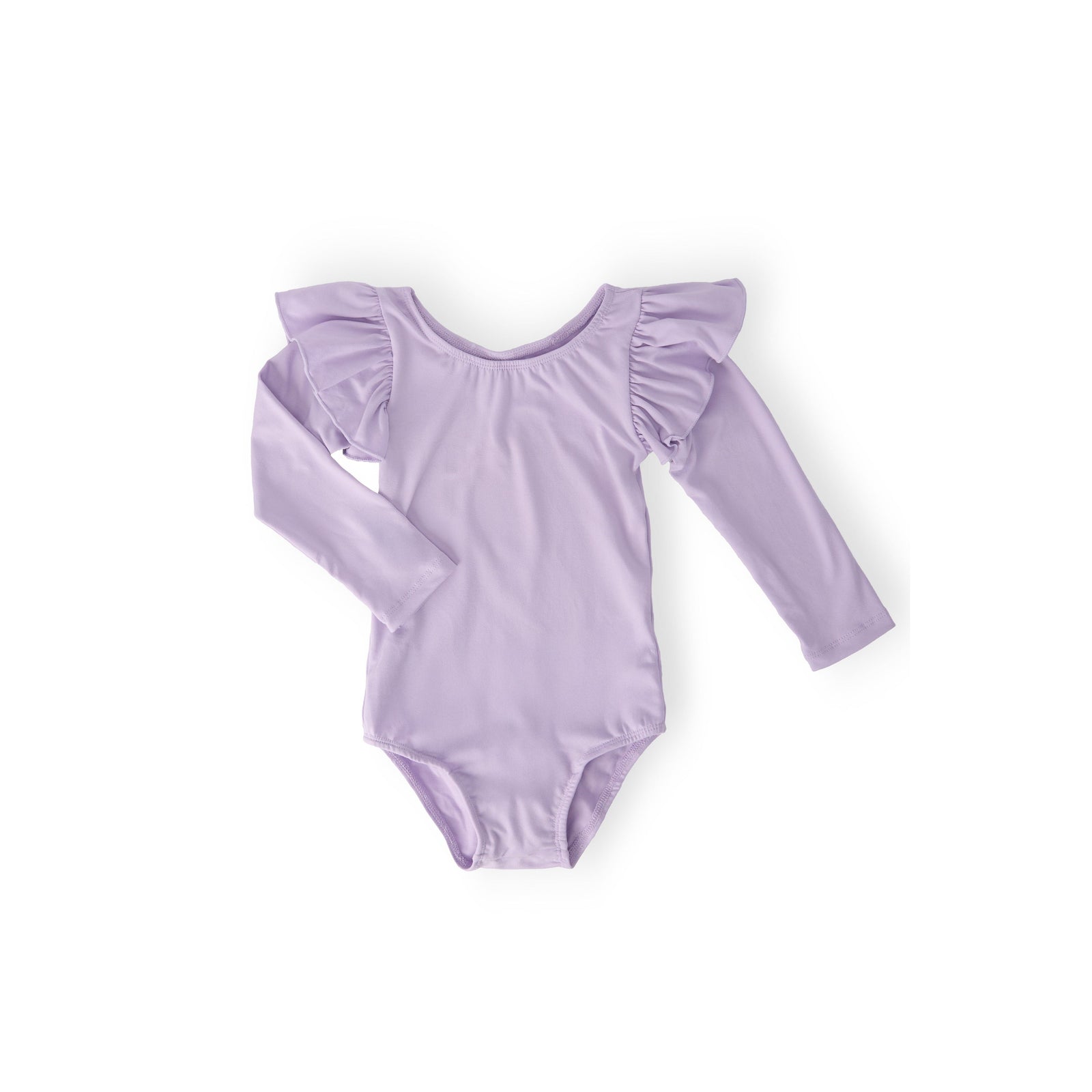 Lavender L/S Flutter Sleeve Leotard