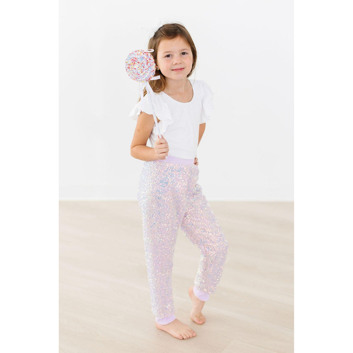 Lavender Sequin Joggers