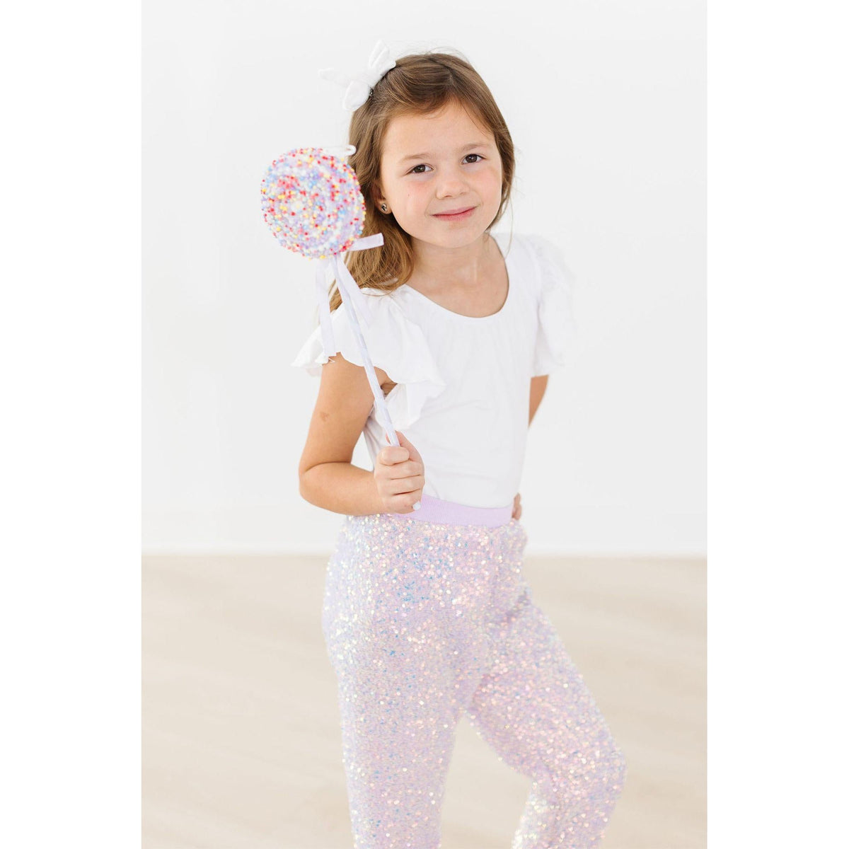 Lavender Sequin Joggers