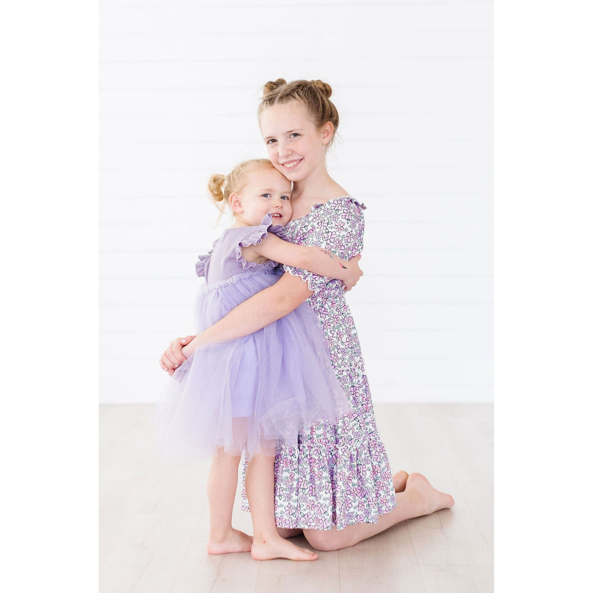 Lovely Lavender Smocked Ruffle Dress