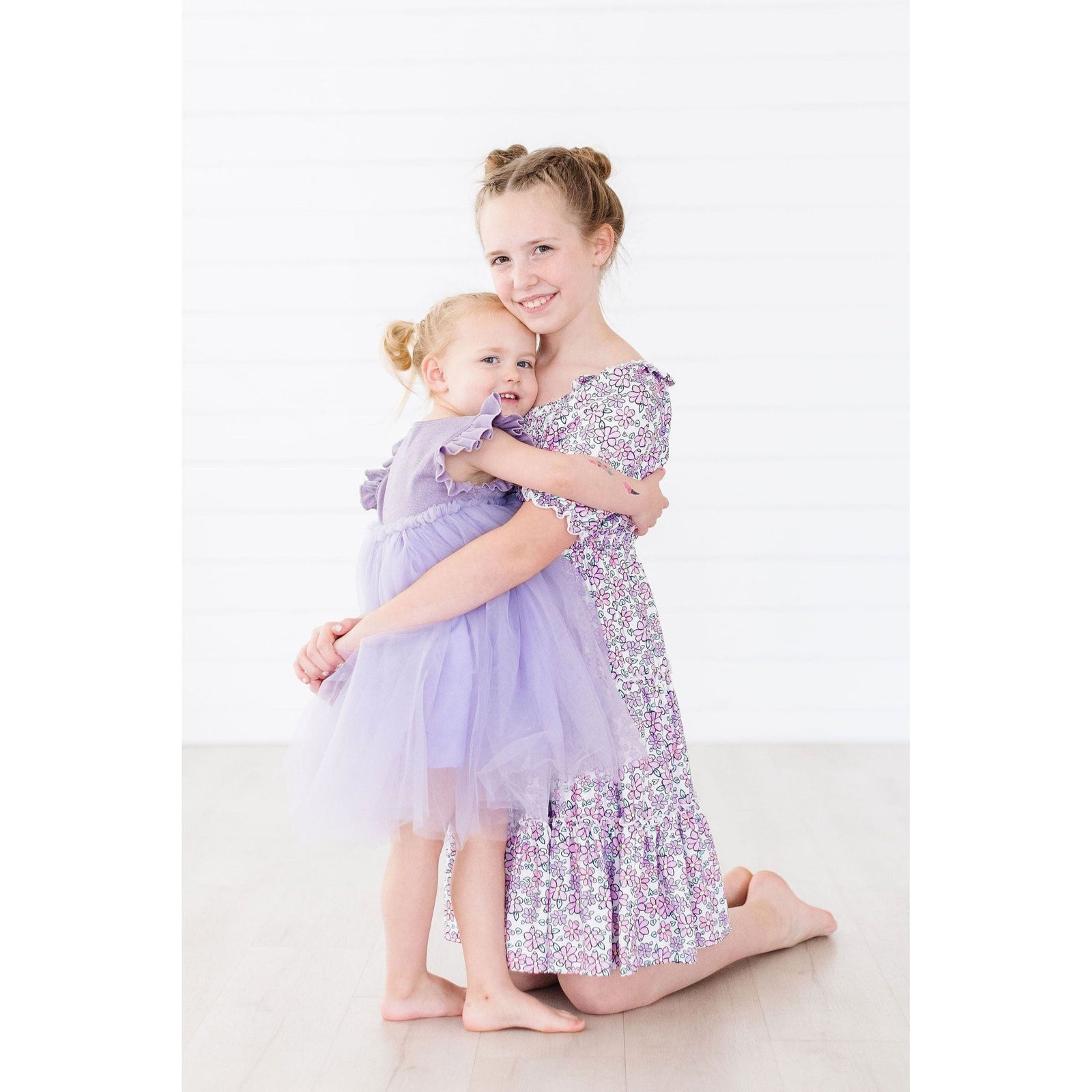 Lovely Lavender Smocked Ruffle Dress