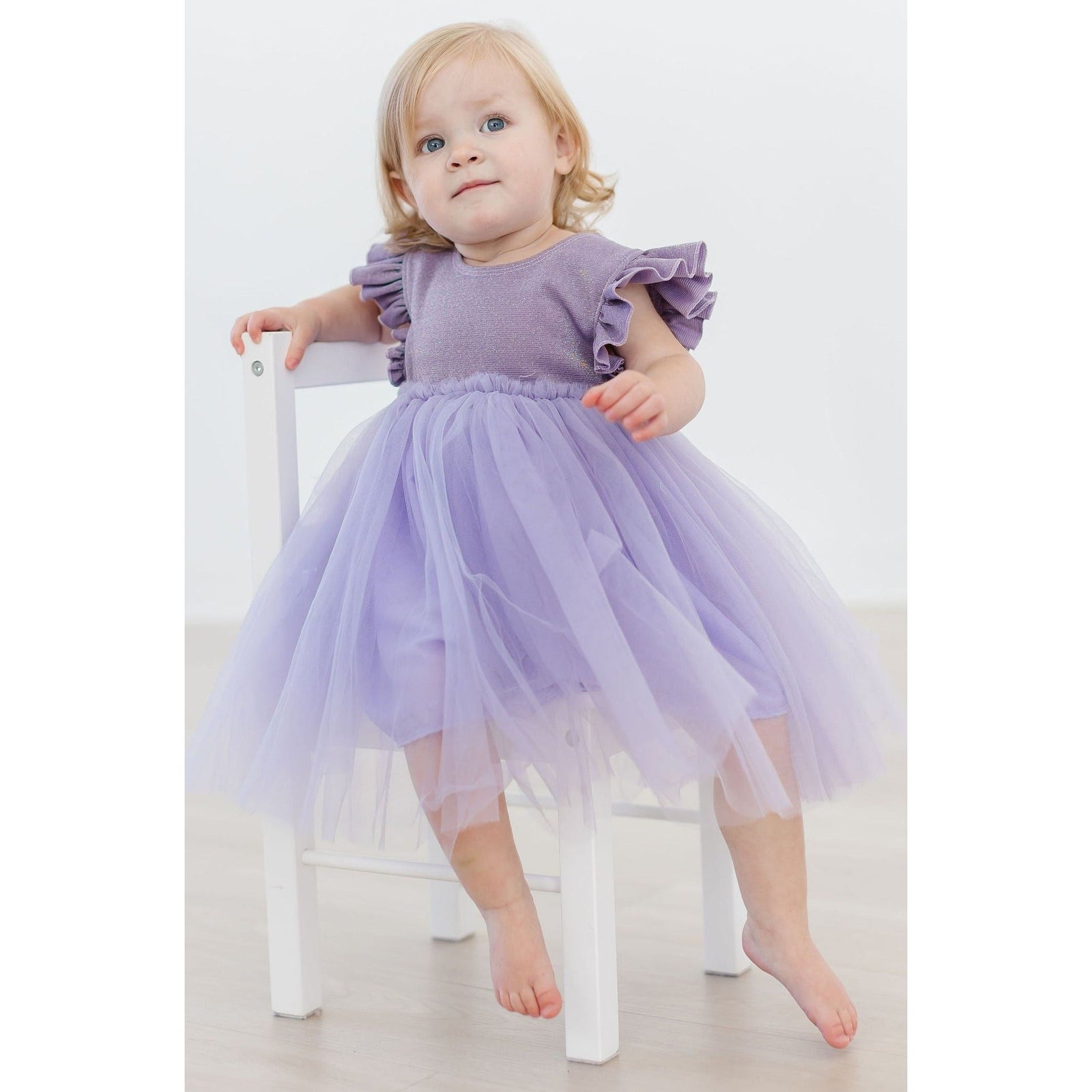 Lavender Shimmer Tutu Dress
