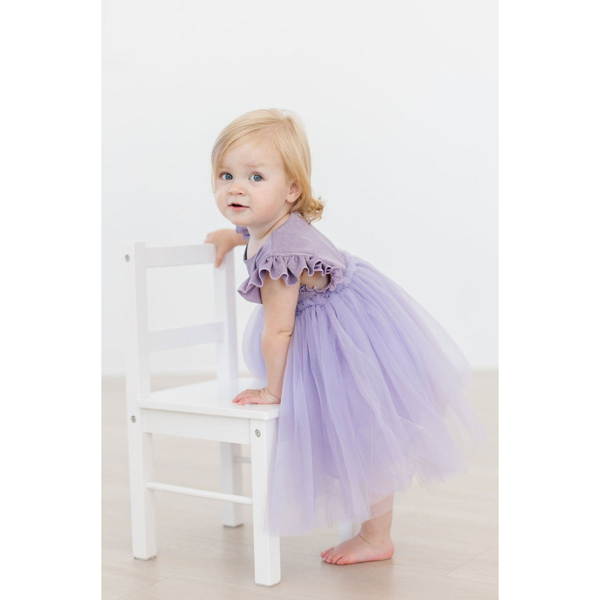 Lavender Shimmer Tutu Dress